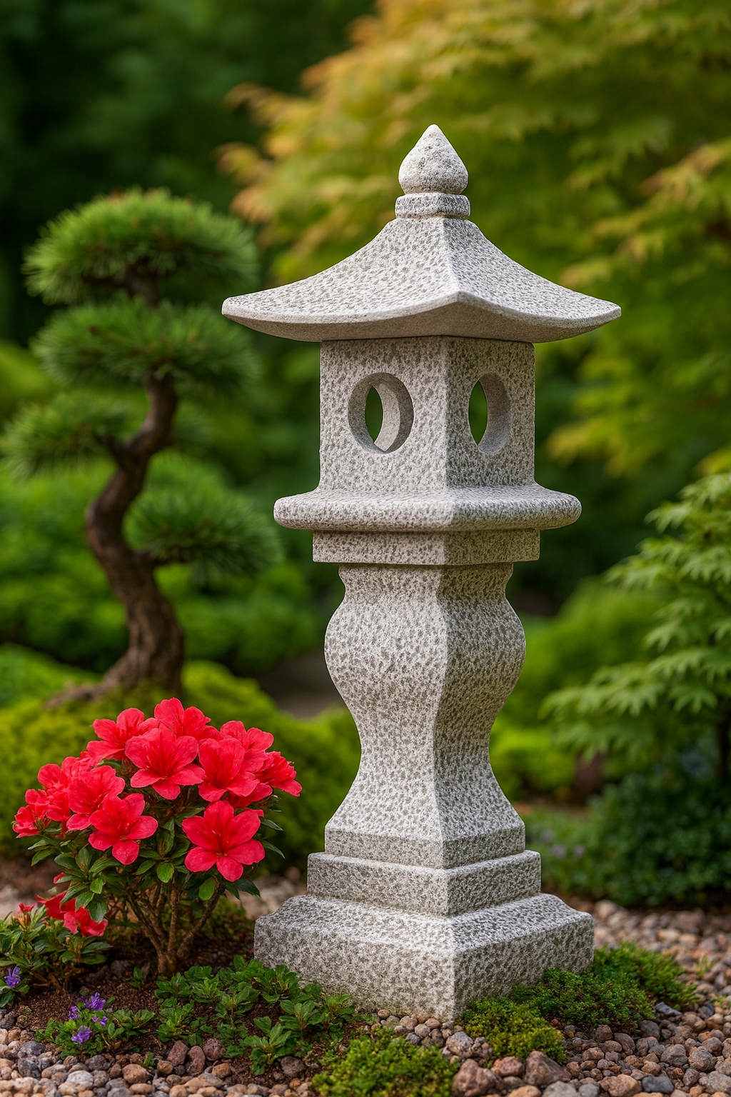 Pagoda Singa jui / záhradná lampa z architektonického betónu